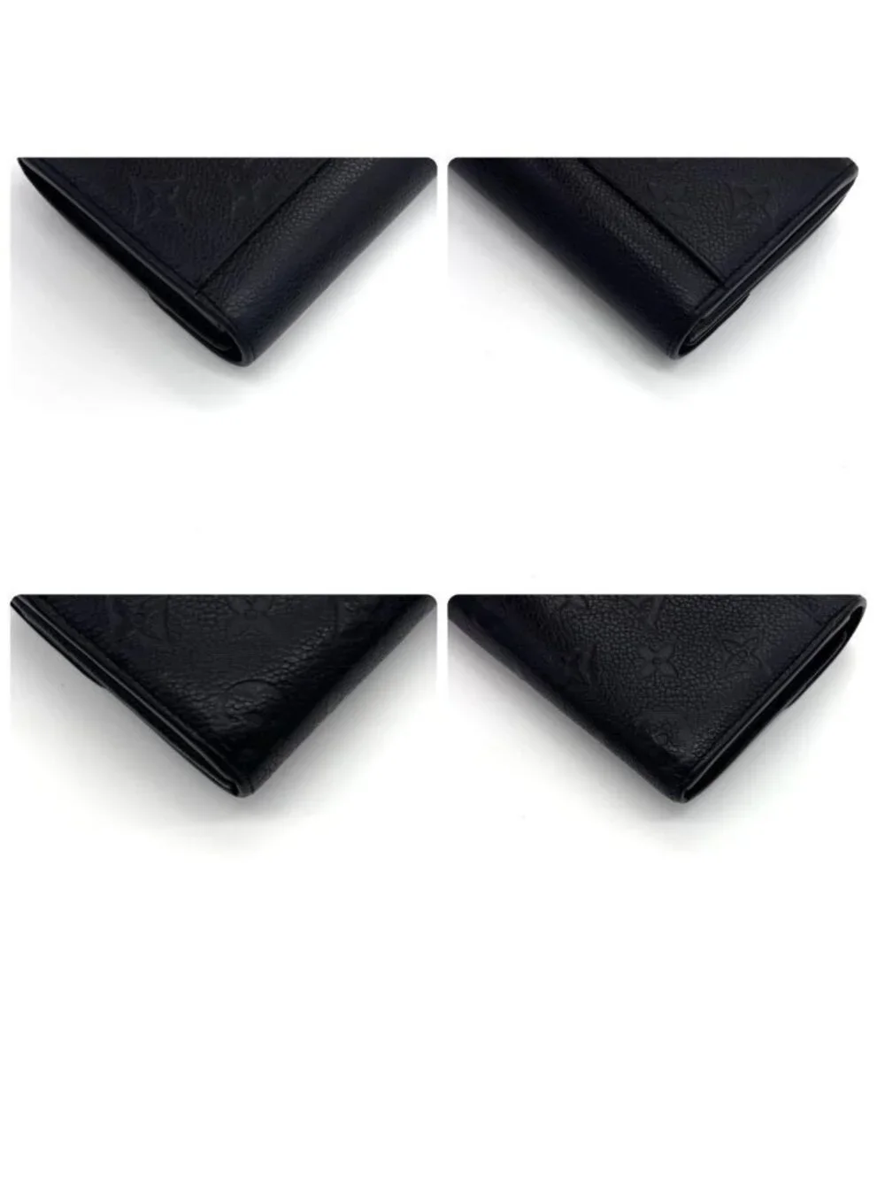 Louis Vuitton Monogram Empreinte Portefeuille Sarah Noir Black Wallet